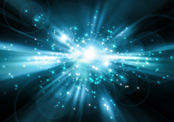 Fototapeta premium Abstract blue background