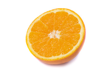 Half of juicy orange