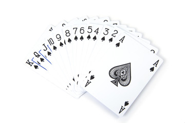 Deck of spades