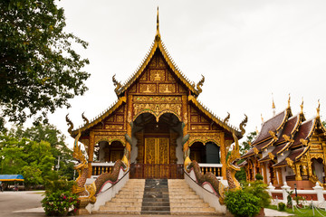 Thai northern style chuch of Wat chadi liam