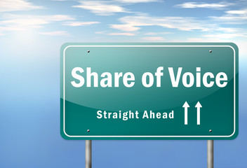 Highway Signpost "Share of Voice"