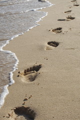 Fußspuren im Sand