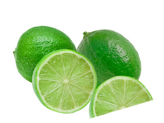 lime isolated on white background