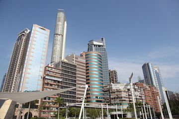 Hong Kong Skyscrapers Kowloon district