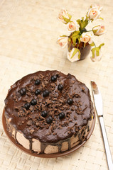 Homemade chocolate cake