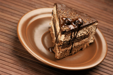 Homemade chocolate cake
