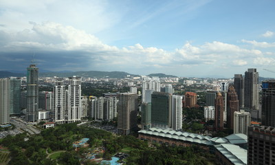 Downtown Kuala Lumpur at daylight