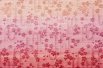 和柄の布地のアップ