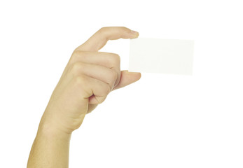 card in hand