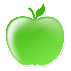 Silhouette Apfel
