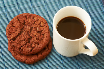cookies and coffee cup