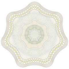 Rosette - Guilloche, Zertifikate, Dekoration, Muster, Rosetta