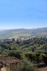 Fototapeta na wymiar Landschaft- Toskana