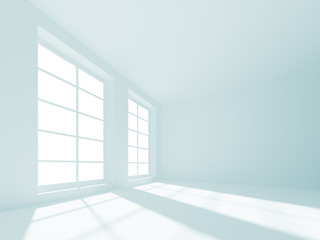 Fototapeta premium White Empty Room