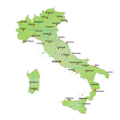 Karte Italien / vektor