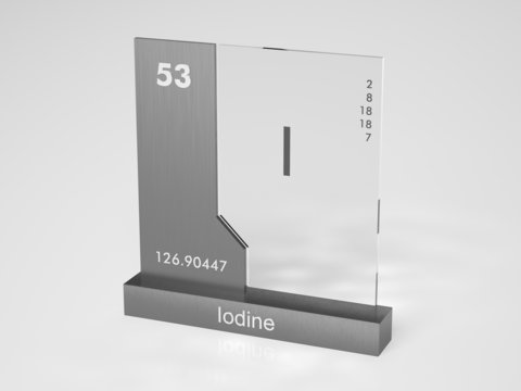 Iodine - symbol I