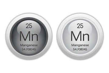Manganese - two glossy web buttons
