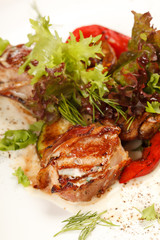meat with vegetables