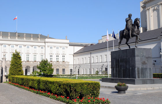The Presidential Palace in Warsaw, Poland