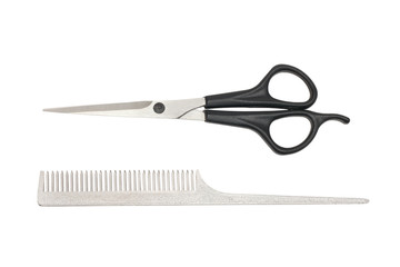 comb and  	scissors