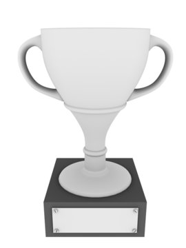 White trophy