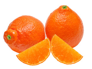 Mandarin isolated on white background