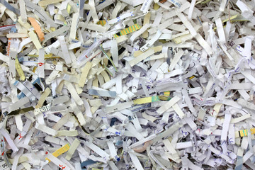 Papiers déchiquetés