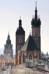 Obraz premium wieże w Krakowie