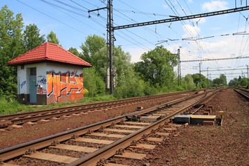 Railroad and graffiti