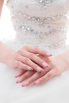 Asian bride's hands