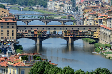 Naklejka premium Ponte Vecchio, Florence
