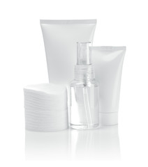 cosmetical tubes and pads