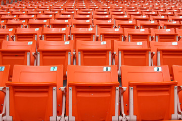 Naklejka premium Stadium's chairs