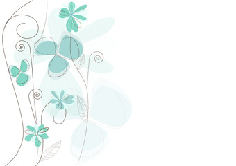 arrière-plan rétro fleuri