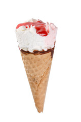 ice cream in the cone