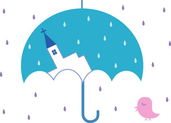 雨の教会