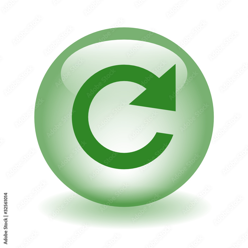 Poster replay - refresh web button (video watch media player view icon)