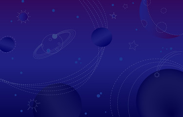 an abstract outer space blue background