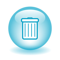 RECYCLE BIN Web Button (delete cancel erase internet files data)