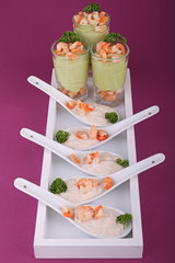 verrine et cuillère apéritive