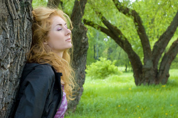 Woman admiring nature