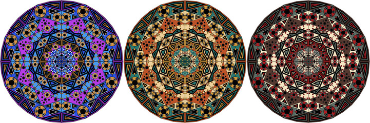 Set of ornamental elements