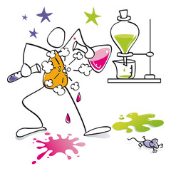 funny laboratory inventor