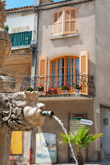 Romantic French fountain