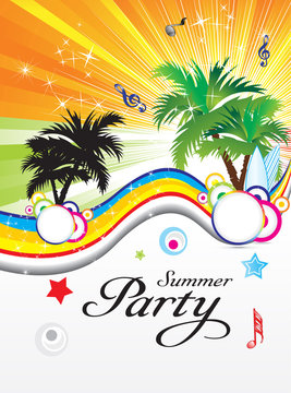 Abstract Summer Party Theme