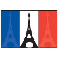 French Flag and Eiffel