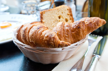 coffee and croissants
