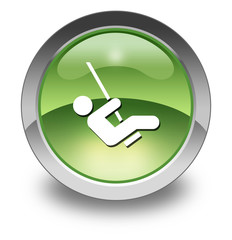 Green Glossy Pictogram "Playground"
