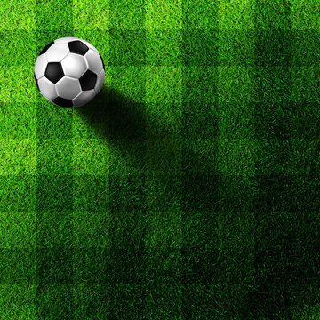 soccer football on grass field