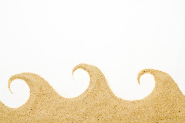 sand isolated . Beach sand .